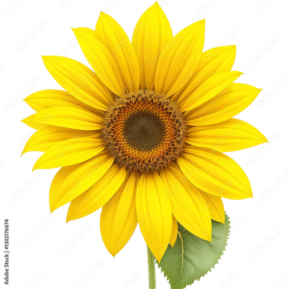 Fototapeta premium Single Large Sunflower