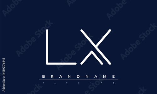 L, X logo design. LX  creative Monogram Logo. This logo design is the process of creating a visual symbol that represents a brand, company, or individual.