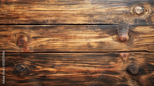 Wallpaper Mural Wooden planks with visible grains and knots are displayed Torontodigital.ca