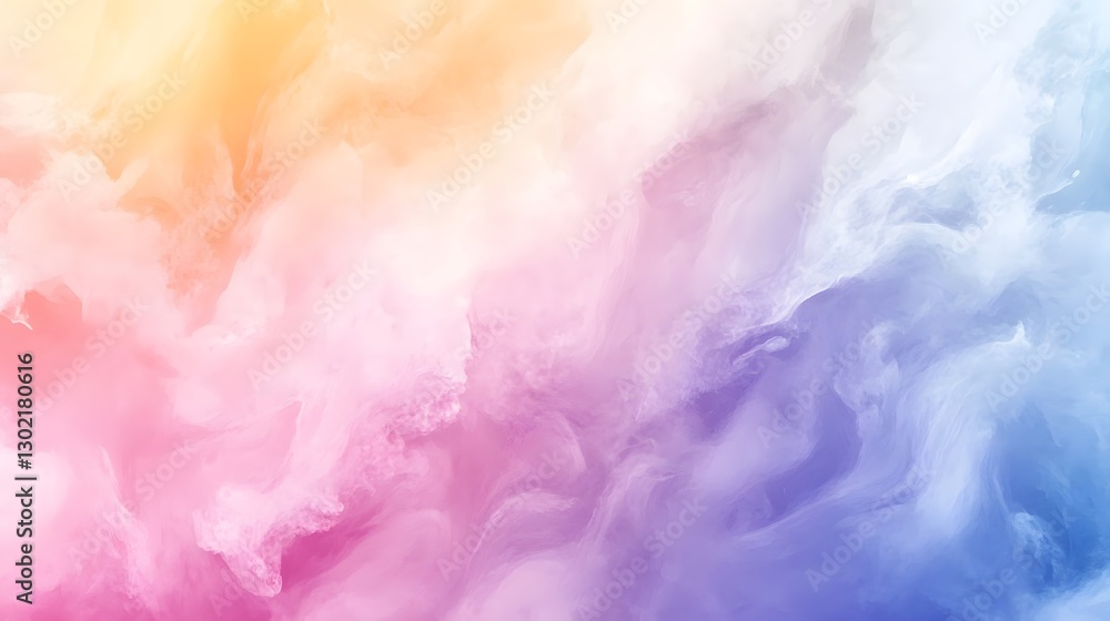 Obraz premium A colorful abstract background with blended and flowing pastel hues