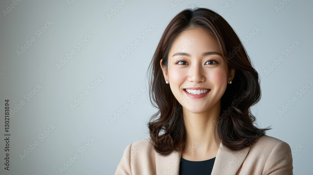 Fototapeta premium young beautiful business woman standing at office
