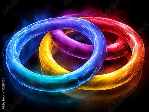 Intertwined rings of fire