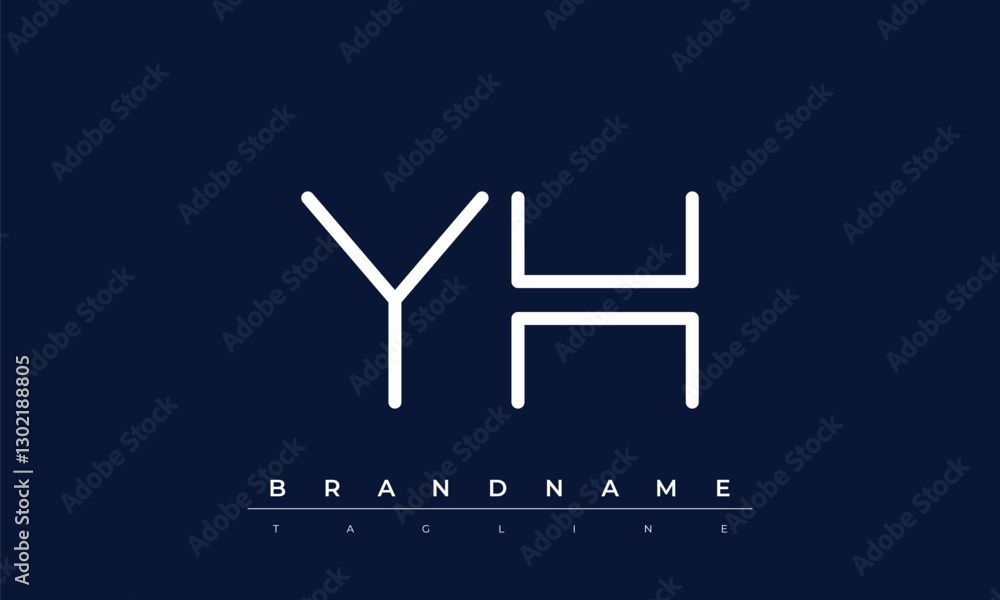 Y, H logo design. YH creative Monogram Logo. This logo design is the process of creating a visual symbol that represents a brand, company, or individual. Y, H logo design. YH creative Monogram Logo. This logo design is the process of creating a visual symbol that represents a brand, company, or individual.