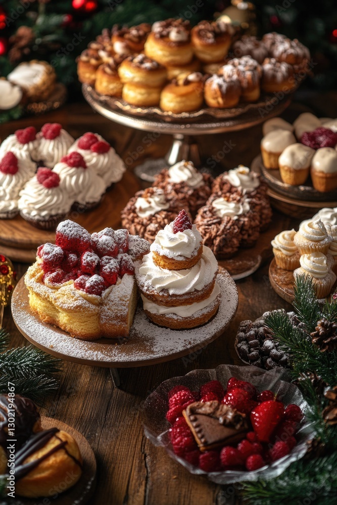 Bakery Display with Desserts Bakery Display with Desserts