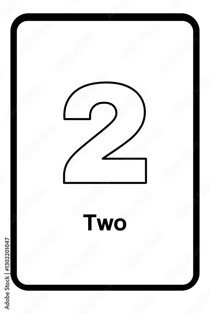 number flash cards - 2 number flash cards - 2