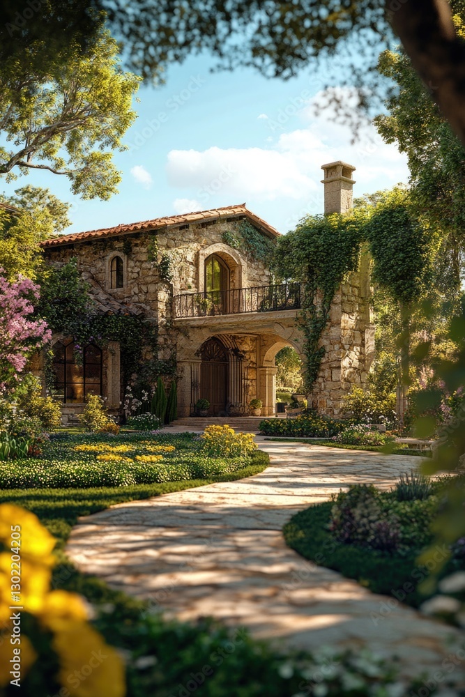 Stone house surrounded by nature Stone house surrounded by nature