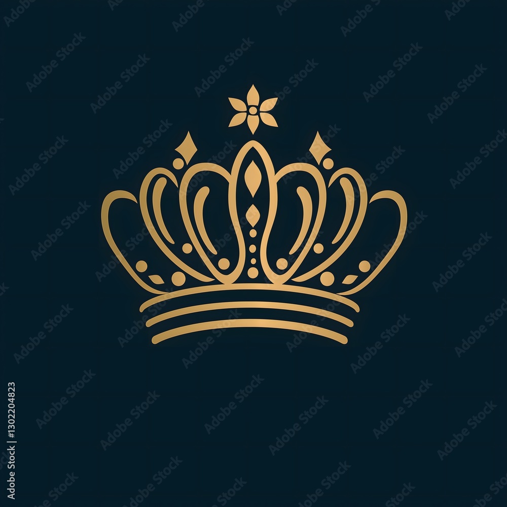 Luxurious Ornate Crown Vector Illustration: Royalty and Elegance in Digital Art Luxurious Ornate Crown Vector Illustration: Royalty and Elegance in Digital Art