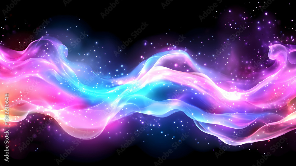 Obraz premium Abstract Cosmic Energy Flow (2)