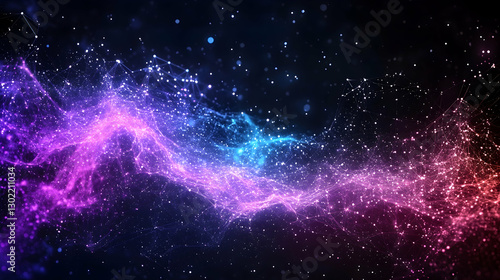 Wallpaper Mural Abstract cosmic nebulae swirling in space Torontodigital.ca