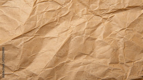 Abstract crumpled and creased recycleantique, ancient, parchment, retro, dirty, rustic, stained, vintage. brown paper texture background
