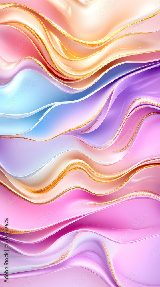 Abstract Liquid Flow Pastel Colors Abstract Liquid Flow Pastel Colors