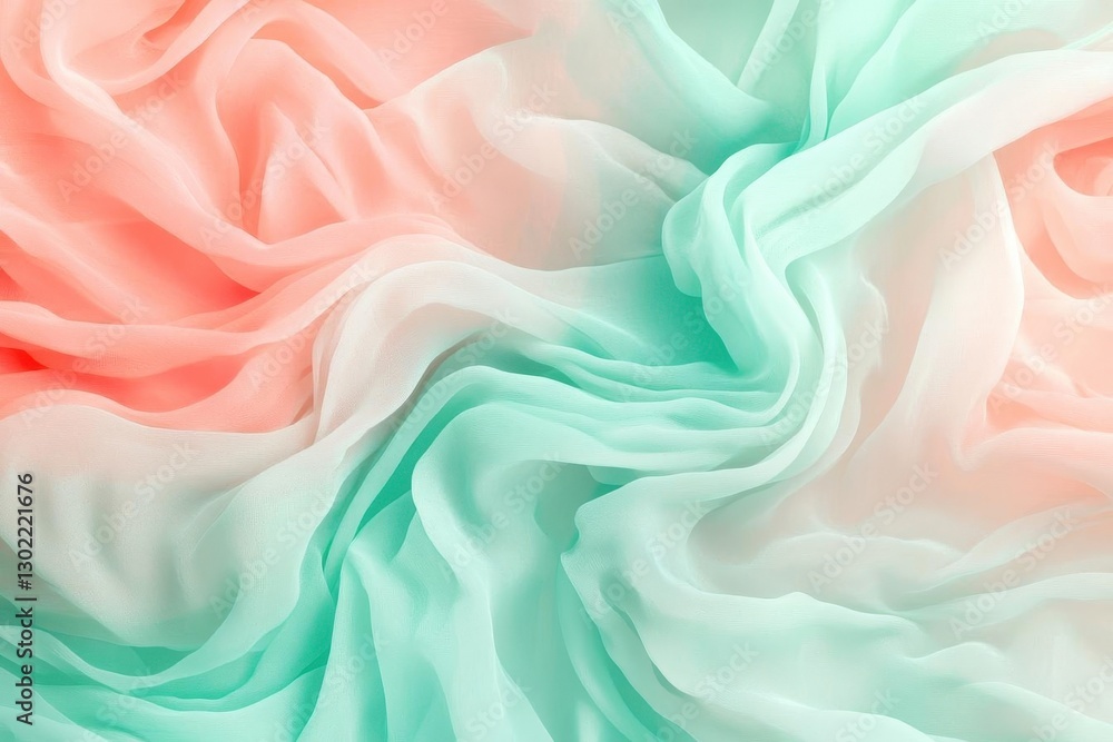 flowing gradient abstract with soft coral transitioning to mint green in gentle wave patterns, minimalist design with subtle texture and dimensional light effect for modern interface flowing gradient abstract with soft coral transitioning to mint green in gentle wave patterns, minimalist design with subtle texture and dimensional light effect for modern interface
