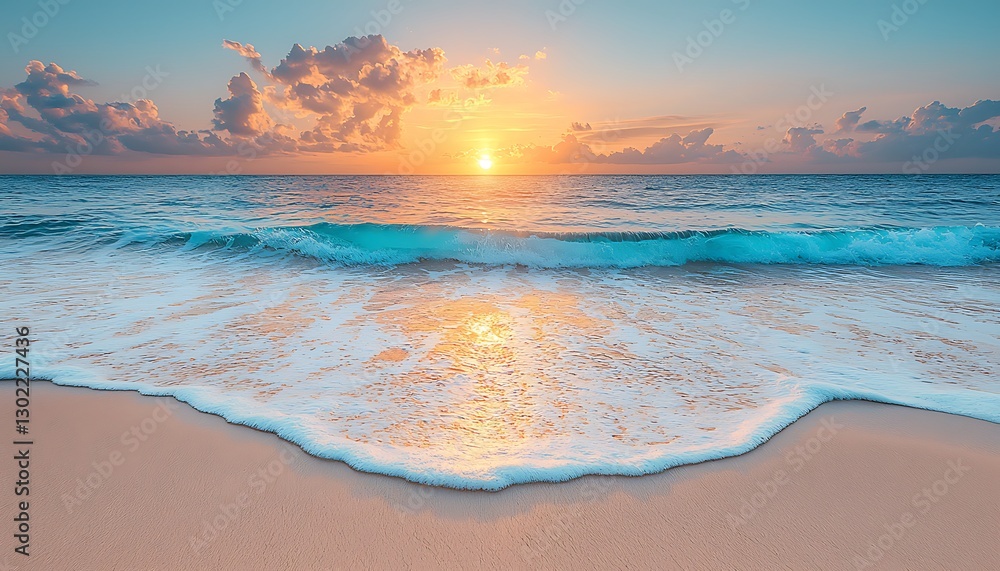 Ocean sunset beach waves sunrise Ocean sunset beach waves sunrise