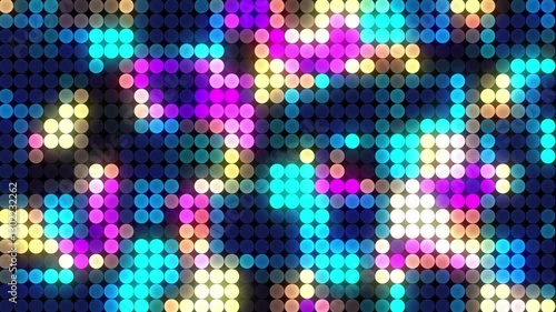 Digital tech background design, cyber technology animation, glowing neon digital tech 