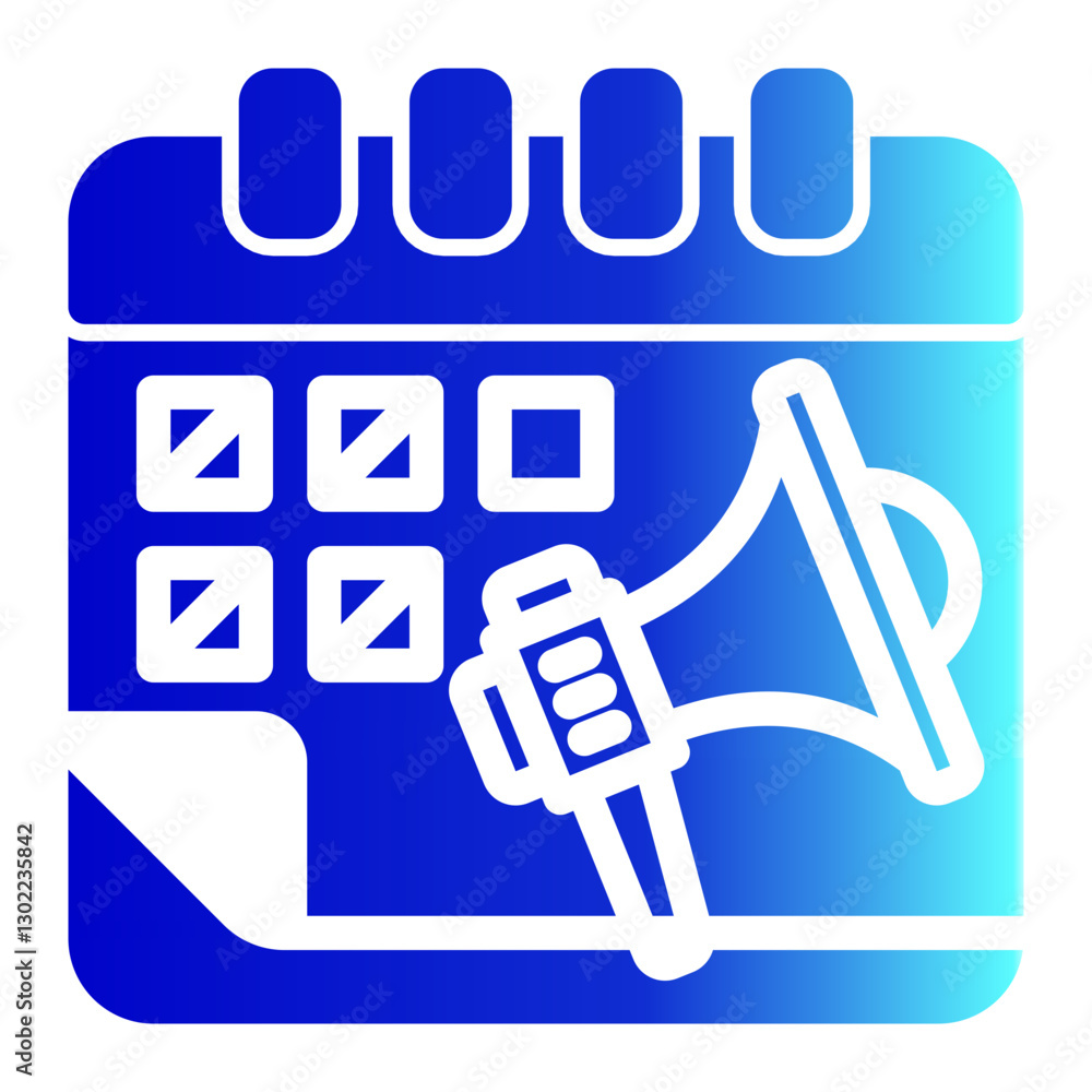 Marketing Strategy Icon Solid Gradient Style Marketing Strategy Icon Solid Gradient Style