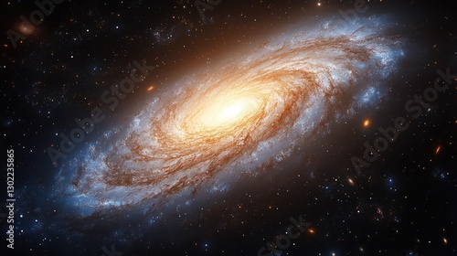 Fototapeta Naklejka Na Ścianę i Meble -  Spiral galaxy in deep space