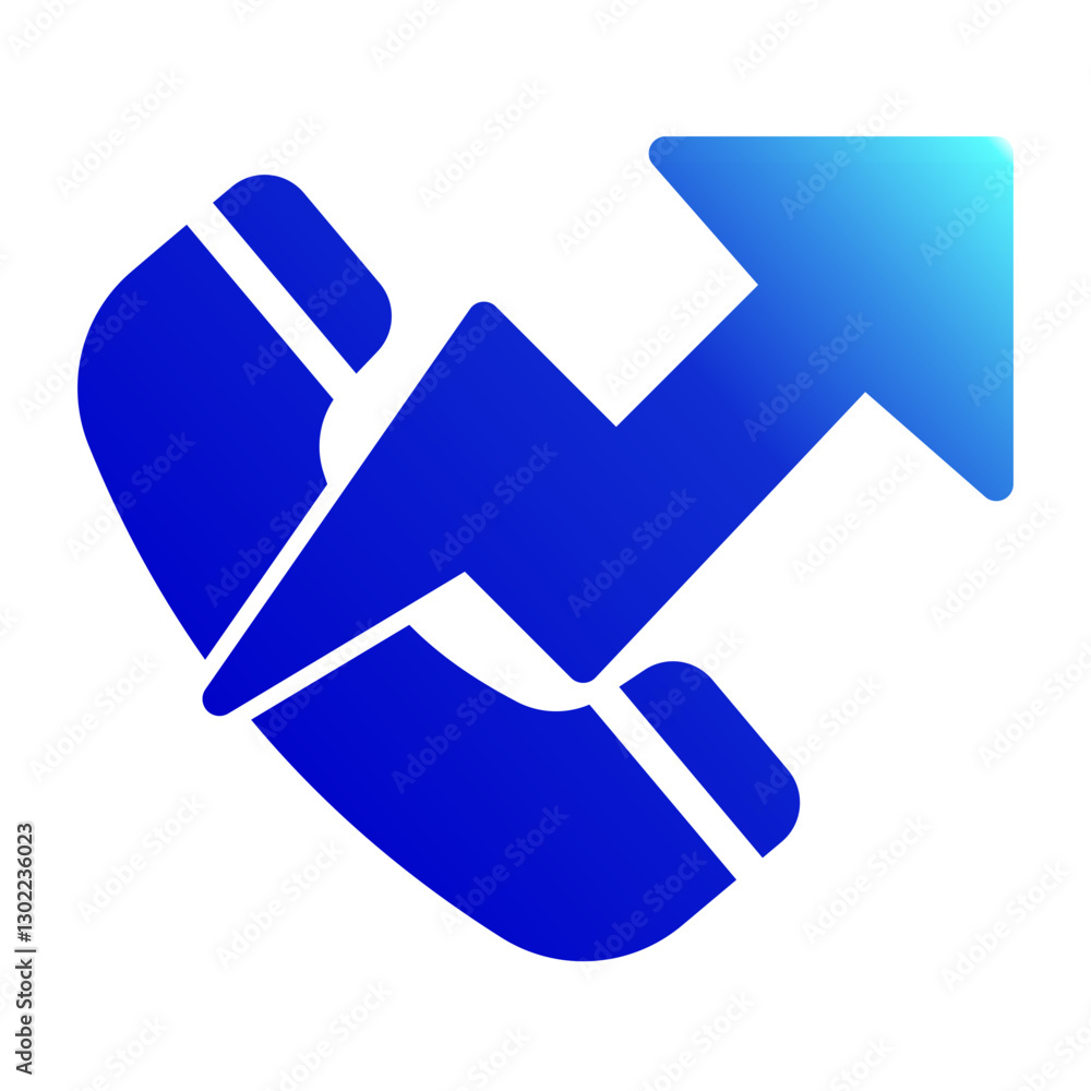 Calling Icon Solid Gradient Style Calling Icon Solid Gradient Style