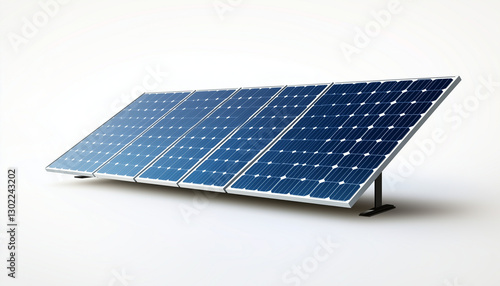 This image features solar panels positioned on a stand, showcasing innovative renewable energy technology for sustainable electricity generation. Ideal for environmental projects.
