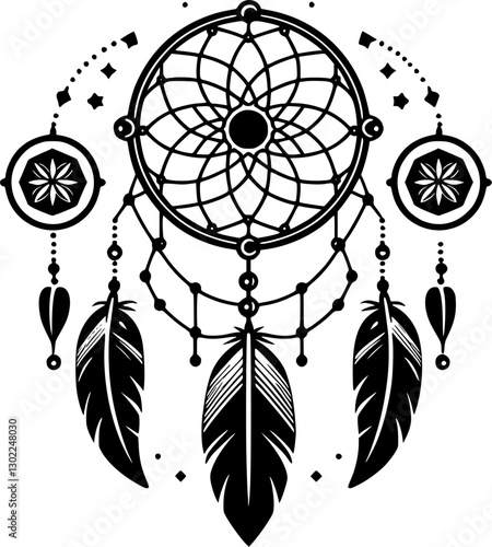 dreamcatcher vector art