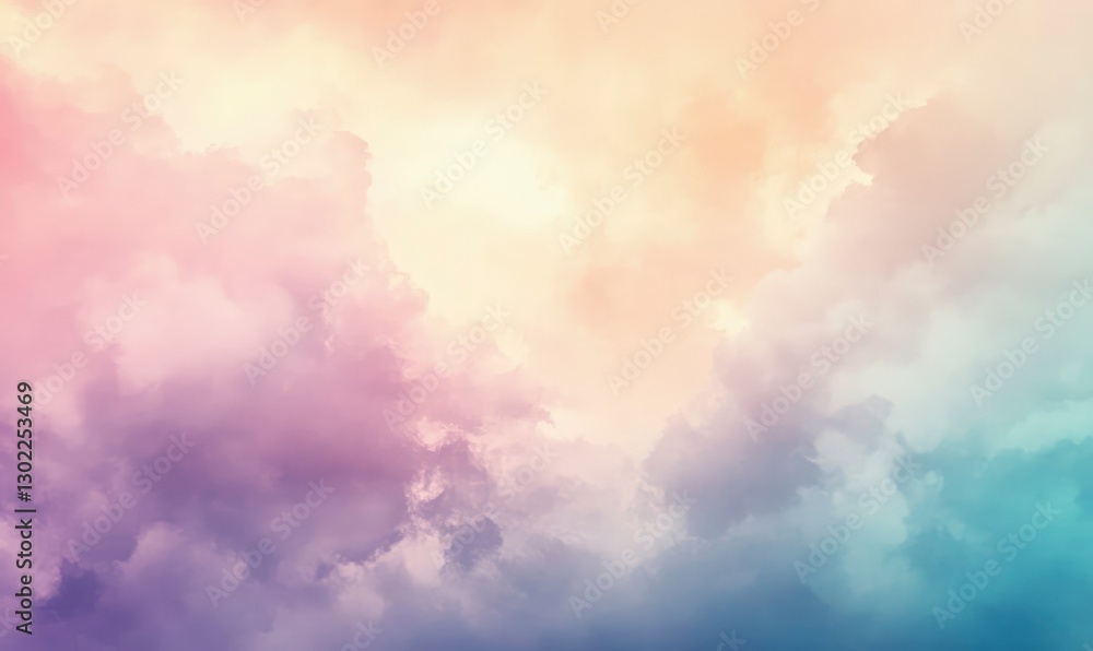 Abstract background with pastel colors, clouds and smoke, blurred and soft edges, watercolor-like texture, creating a dreamy atmosphere with golden hour lighting Abstract background with pastel colors, clouds and smoke, blurred and soft edges, watercolor-like texture, creating a dreamy atmosphere with golden hour lighting