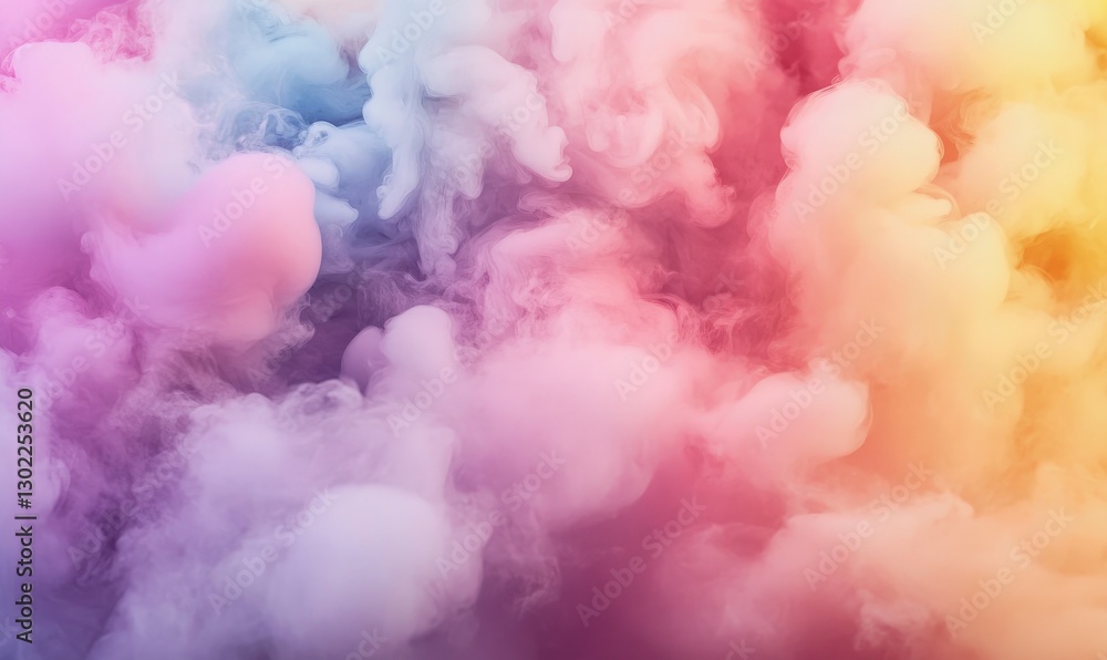 Abstract background with pastel colors, clouds and smoke, blurred and soft edges, watercolor-like texture, creating a dreamy atmosphere with golden hour lighting Abstract background with pastel colors, clouds and smoke, blurred and soft edges, watercolor-like texture, creating a dreamy atmosphere with golden hour lighting