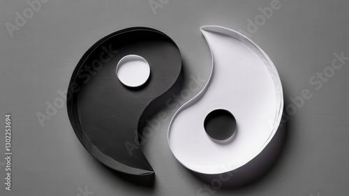 Wallpaper Mural  a harmonious interplay of light and dark embodies the concept of balance Torontodigital.ca