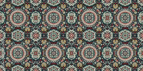 Tribal seamless pattern traditional abstract 