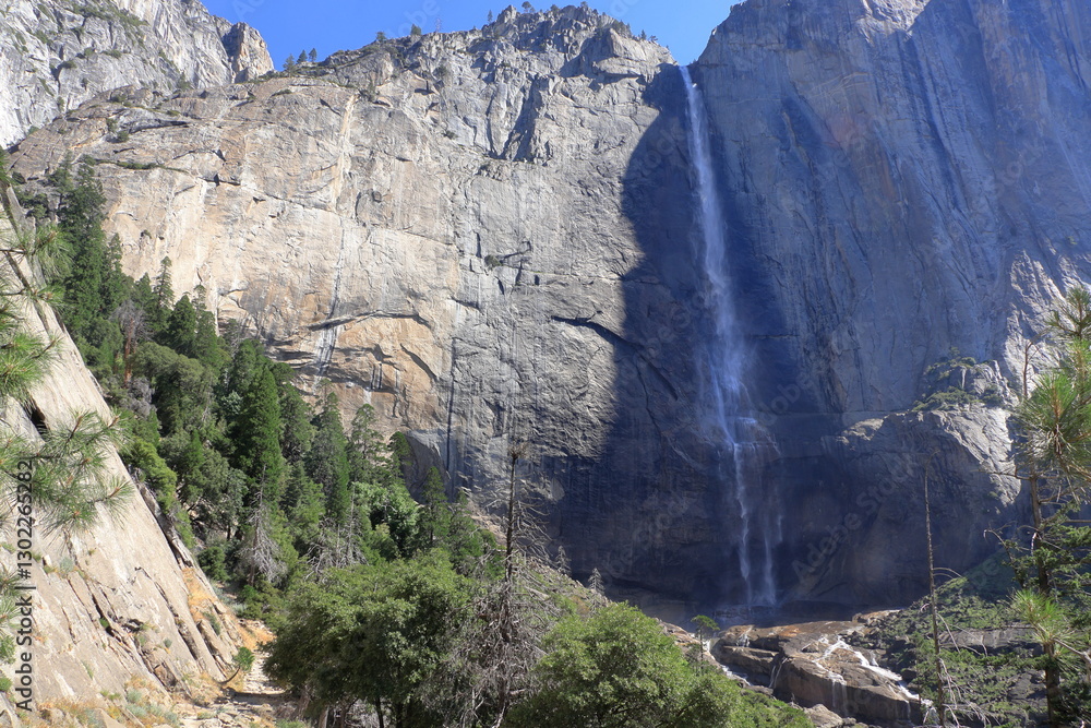 Fototapeta premium View of Upper Yosemite Falls in Yosemite National Park, California