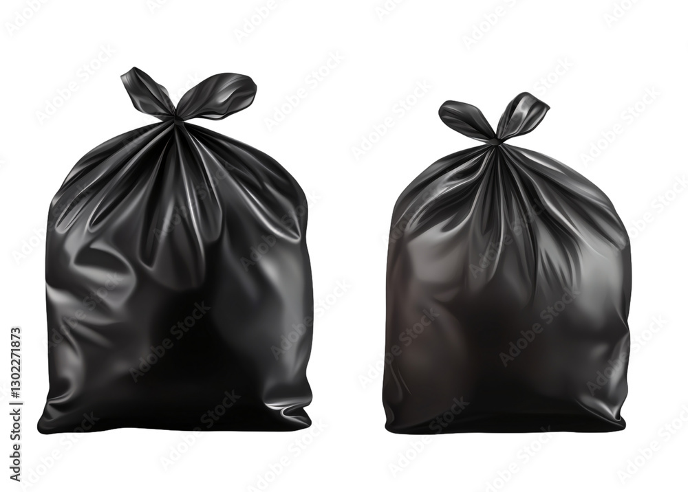 Black garbage bags, transparent background PNG Black garbage bags, transparent background PNG