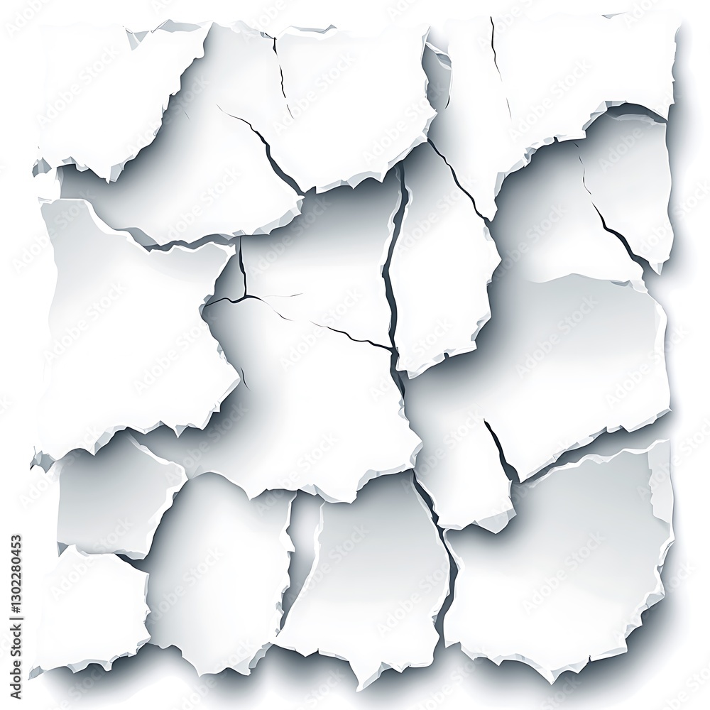 Obraz premium Abstract White Cracked Texture Background Design