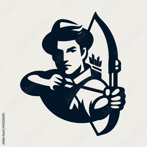 illustration of a male archer