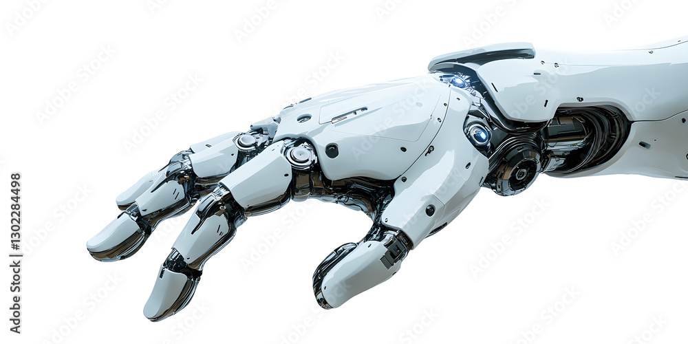 Futuristic robotic hand with advanced mechanical fingers Futuristic robotic hand with advanced mechanical fingers