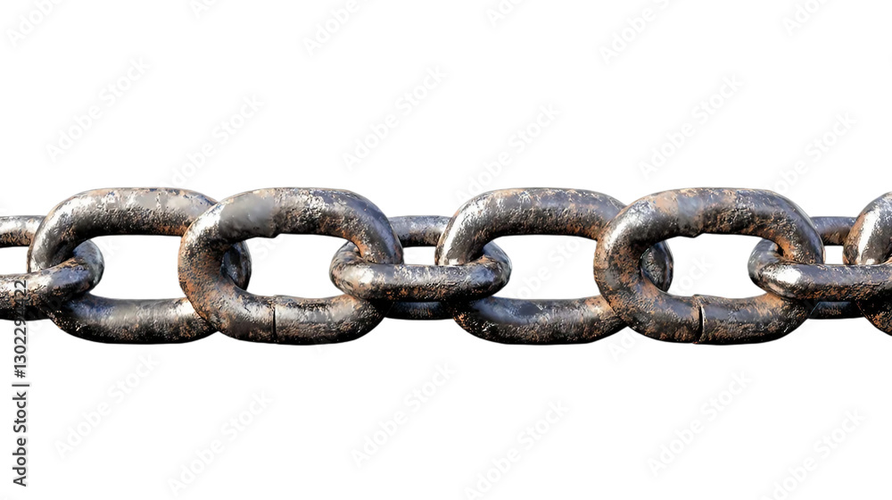 Steel chain isolated on transparent background By PixMarket Steel chain isolated on transparent background By PixMarket