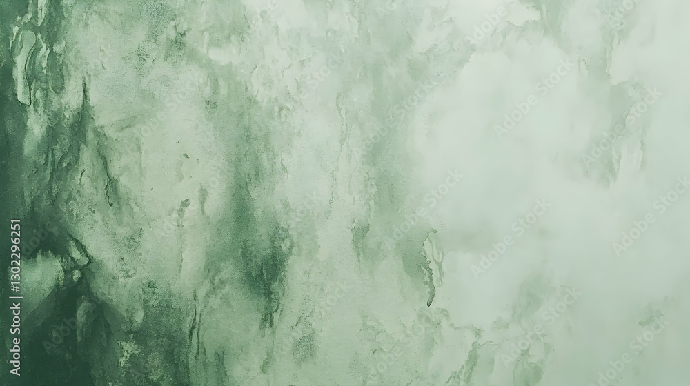 Abstract green watercolor texture, swirling paint, close-up view, blurred background, design element Abstract green watercolor texture, swirling paint, close-up view, blurred background, design element