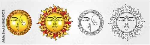 Sri Lankan Traditional Sun for Sinhala and Tamil New Year