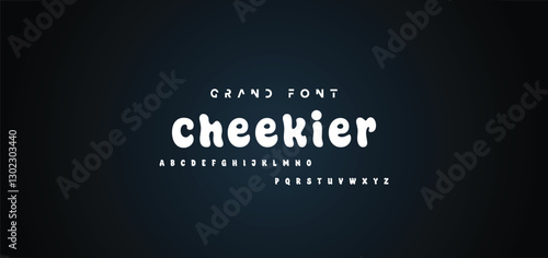 Vector of modern comical font and alphabet. Playful style font design, colorful childish alphabet, letters and numbers vector illustration