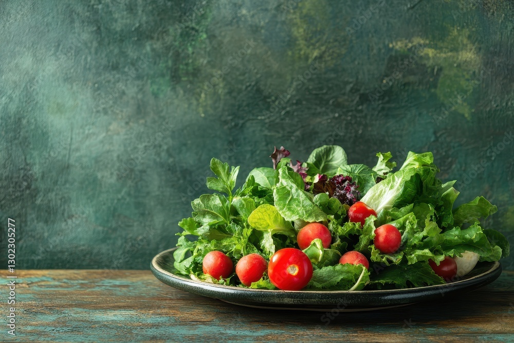 Fresh salad with mixed greens and cherry tomatoes. Perfect for healthy eating and recipe blogs. Fresh salad with mixed greens and cherry tomatoes. Perfect for healthy eating and recipe blogs.
