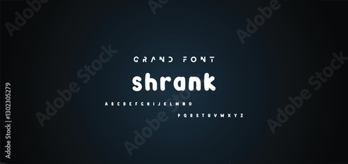 Cartoon font Vector of modern abstract alphabet