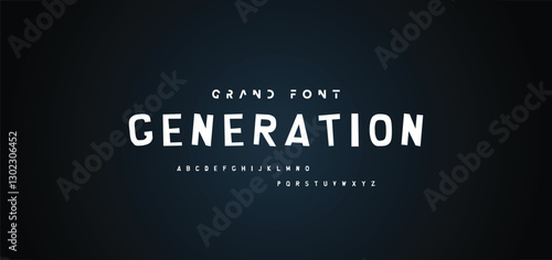 Cartoon font Vector of modern abstract alphabet