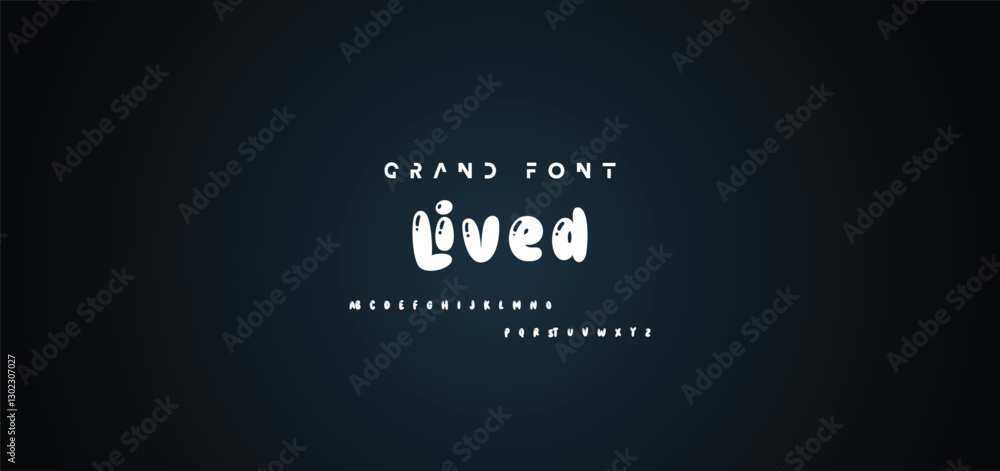 Cartoon font Vector of modern abstract alphabet Cartoon font Vector of modern abstract alphabet