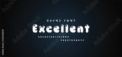 Cartoon font Vector of modern abstract alphabet