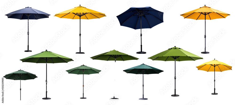 Obraz premium patio umbrellas isolated 