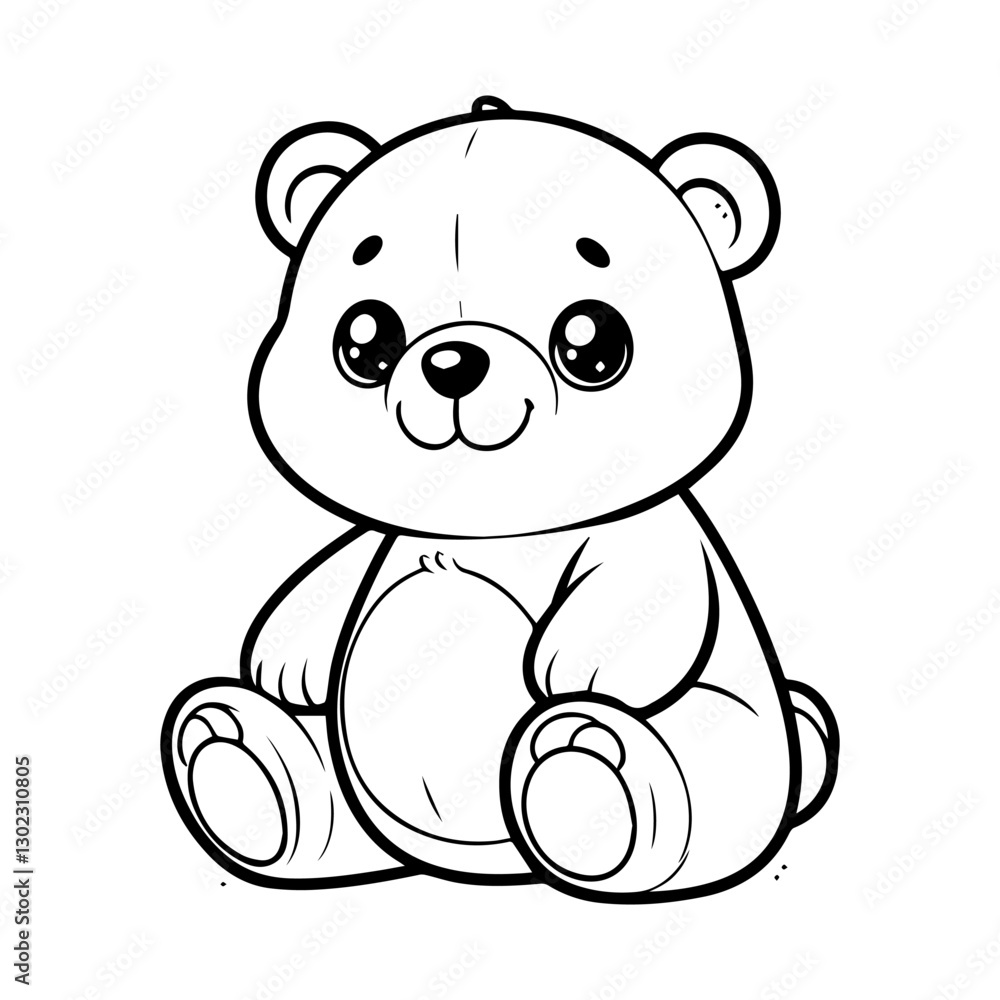 Fototapeta premium a illustration of cute bear