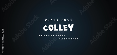 Cartoon font Vector of modern abstract alphabet