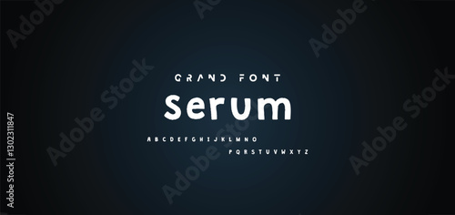 Cartoon font Vector of modern abstract alphabet