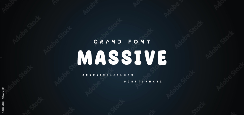 Fototapeta premium Cartoon font Vector of modern abstract alphabet