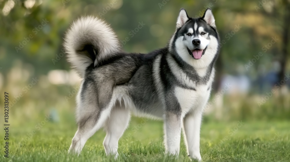 Husky in the park Husky in the park