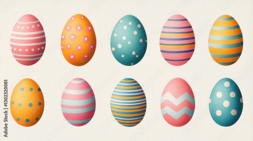 A collection of antique Easter egg illustrations arranged in a scrapbook style, Easter eggs, Ephemera, Greeting cards A collection of antique Easter egg illustrations arranged in a scrapbook style, Easter eggs, Ephemera, Greeting cards