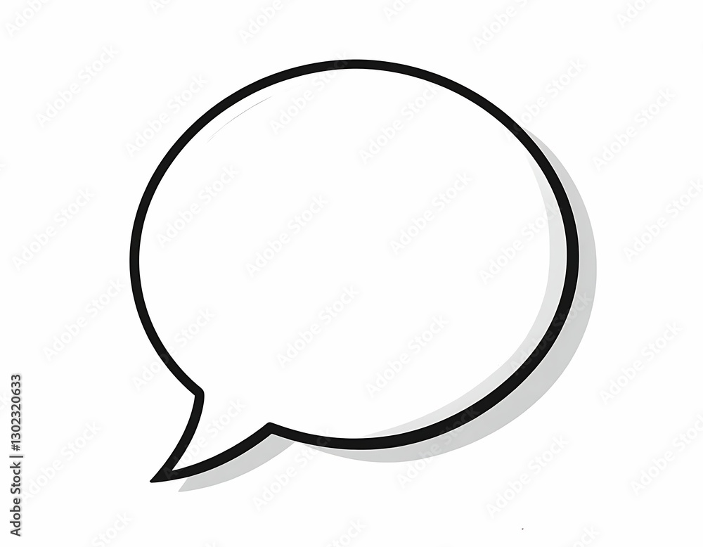 Simple Blank Speech Bubble Icon Design Simple Blank Speech Bubble Icon Design