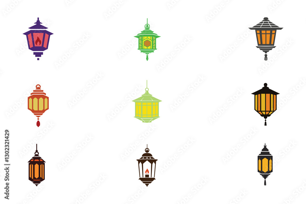 Fanoos silhouette vector . Ramadan lentern silhouette vector illustration. Fanoos silhouette vector . Ramadan lentern silhouette vector illustration.